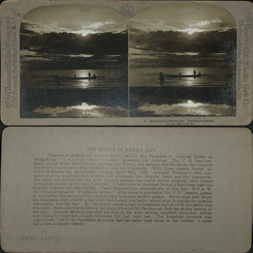 Moonlight on Manila Bay, Philippine Islands.